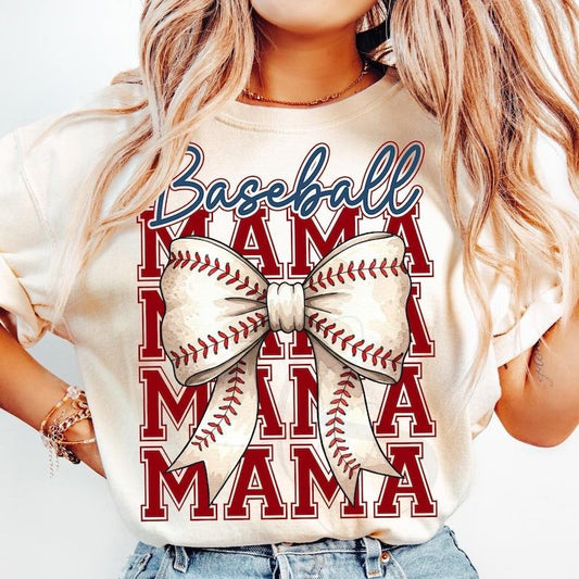 Baseball Mama Tshirt, Baseball Coquette Bow Shirt, Game Day T-shirt, Baseball Mom Tee, Oversized Tee Hoodie, Sweatshirt
