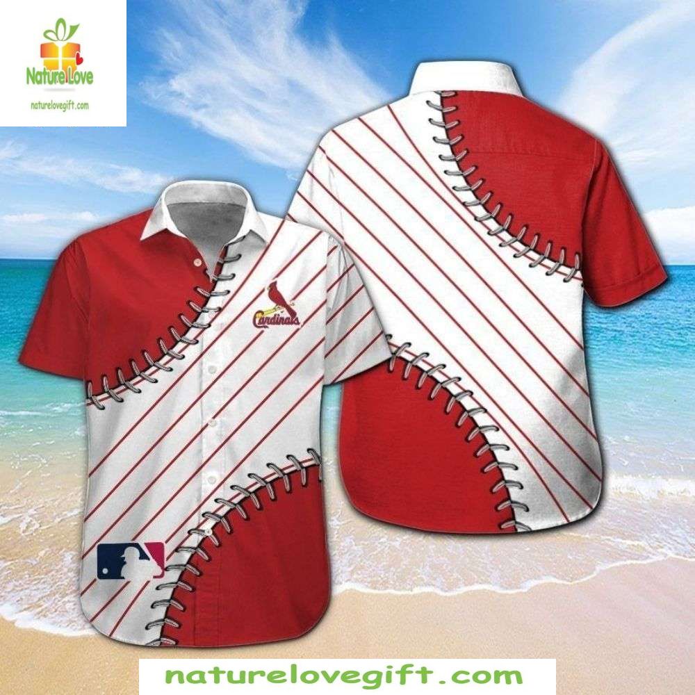 St Louis Cardinals MLB Hawaiian Shirt Baseball Seam Stylish Apparel