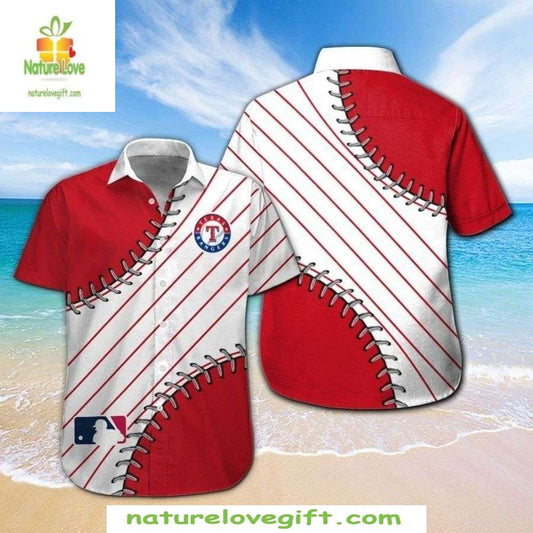 Texas Rangers Hawaiian Shirt MLB Baseball Seam Stylish Apparel