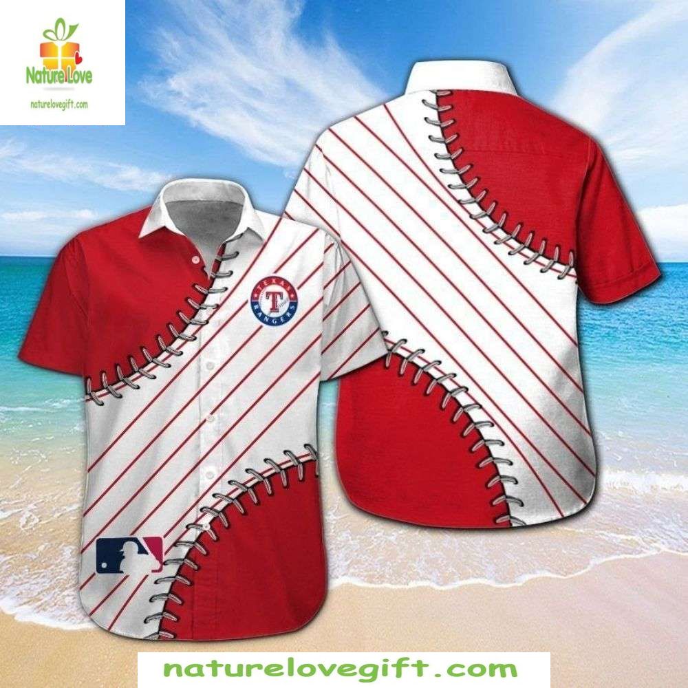 Texas Rangers Hawaiian Shirt MLB Baseball Seam Stylish Apparel FU05M3VW