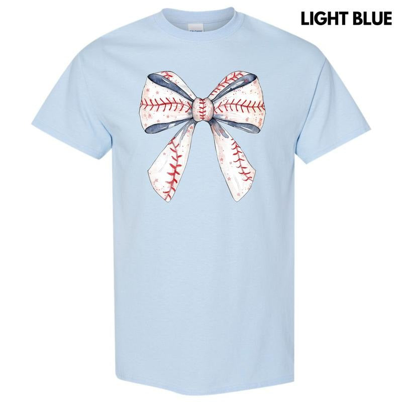 Baseball Sketched Bow Gildan Short Sleeve T-Shirt 'NLB' Hoodie, Sweatshirt | InkThreadWorks.com