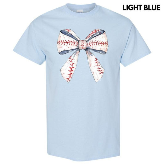 Baseball Sketched Bow Gildan Short Sleeve T-Shirt 'NLB' Hoodie, Sweatshirt | InkThreadWorks.com