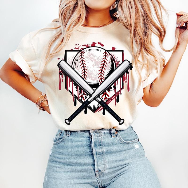 Baseball T-Shirt, Game Day Baseball Drip T-Shirt, Baseball Mama T-Shirt, Tis the Season Cotton Fabric Hoodie, Sweatshirt