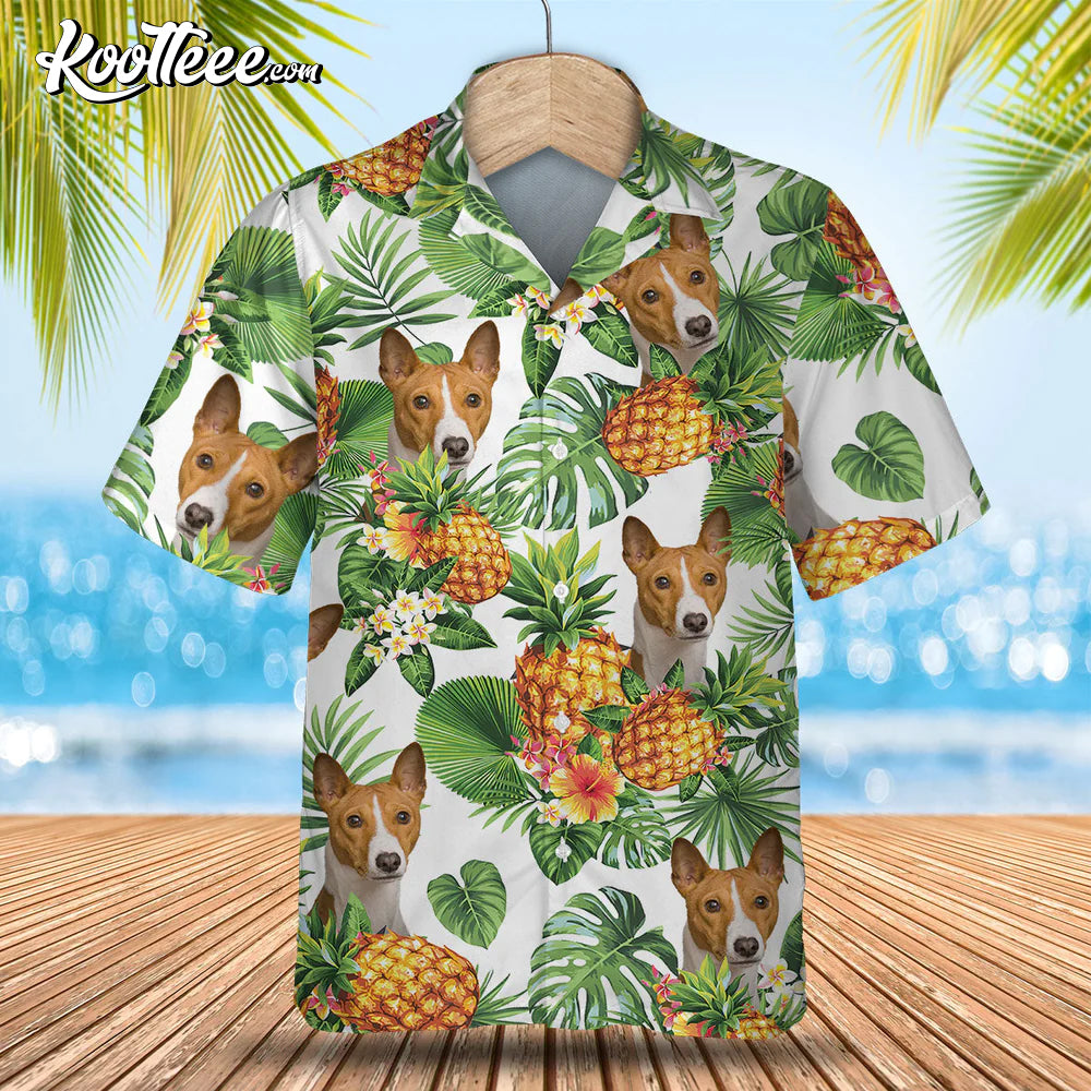 Basenji Tropical Pattern Hawaiian Shirt