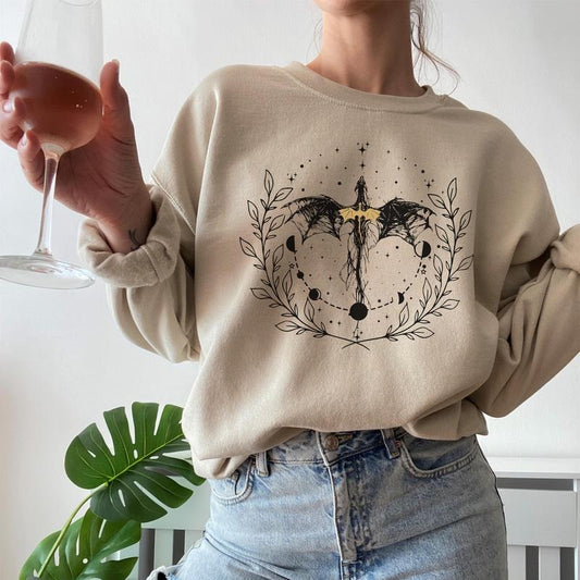 Basgiath Sweatshirt, Romantasy Book Fandom Merch Bookish Dragon Bookworm T-shirt, Booktok Booknerd Read Shirt Hoodie