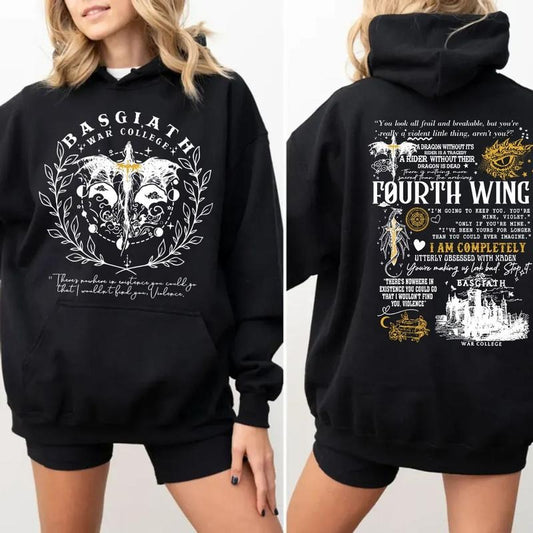 Basgiath War College 2 Sided Shirt, Fourth Wing Riders Quadrant, Dragon Rider Tee, Fourth Wing Long Sleeve, Dragon...