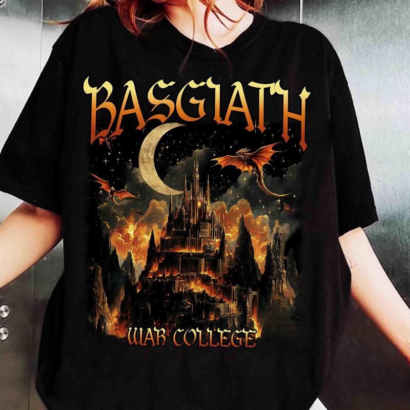 Basgiath War College Shirt, Fourth Wing Shirt, Dragon Rider Shirt, Fourth Wing Riders Quadrant,Trendy Book Merch,Bookish...
