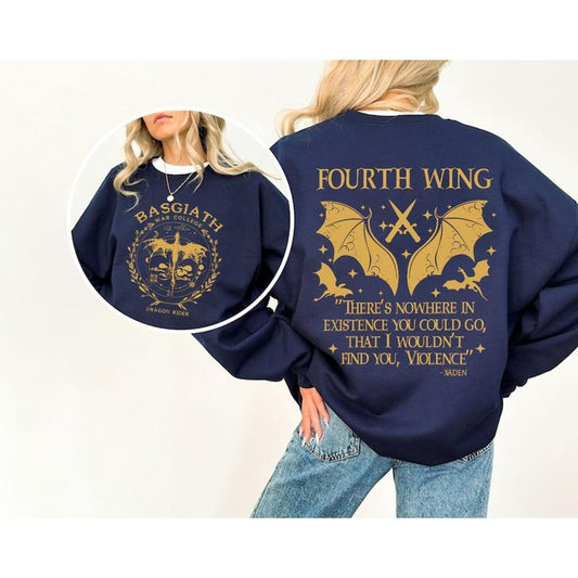 Basgiath War College Shirt, Fourth Wing Shirt, Dragon Rider Violet Sorrengail Xaden Riorson Fantasy Bookish, Empyrean...