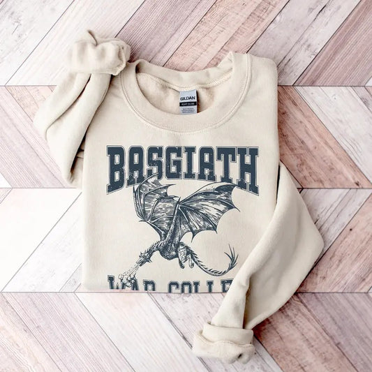 Basgiath War College Sweatshirt, Fourth Wing Sweatshirt, Dragon Rider, Bookish Sweater, Riders Quadrant, Basgiath Merch,...