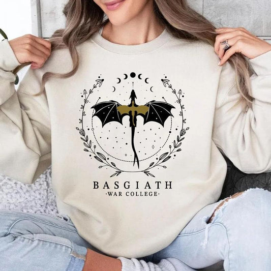Basgiath War College Sweatshirt, Xaden Riorson, Fourth Wing, Dragon Rider, Violet Sorrengail, Fourth Wing Shirts, Bookish...