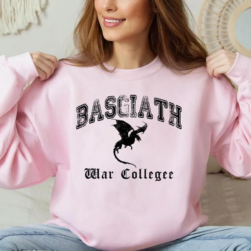 Basgiath War College T Shirt, Fourth Wing Shirt, Violet Sorrengail, Bookish Shirt, Xaden Riorson, Gifts For Readers, Dragon Rider Pullover Tee