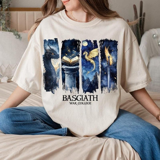 Basgiath War College shirt, Dragon Rider, Fourth Wing shirt, Violet Sorrengail, Xaden Riorson, Fly or Die, Riders...