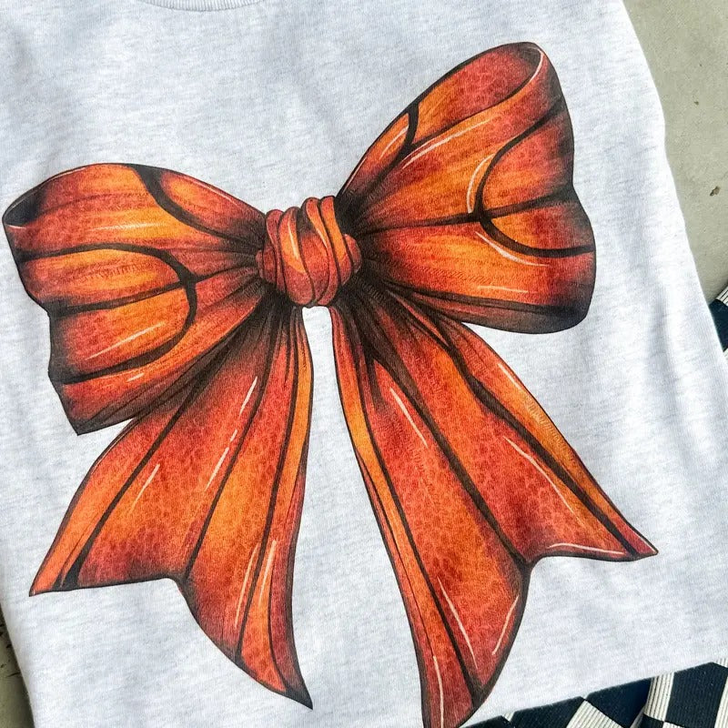 Basketball Bow Graphic Top