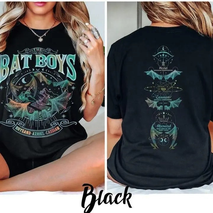 Bat Boys Shirt, Acotar shirt, Bat Boy Fan Shirt, The Night Court Shirt, Rhysand Cassian Azriel, Bookish Gift Hoodie,...
