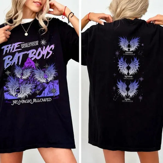 Bat Boys Wingspan Battles Shirt Acotar Merch Sarah J Maas Merch Velaris Rhysand Shirt Cassian Azriel Bookish Halloween...