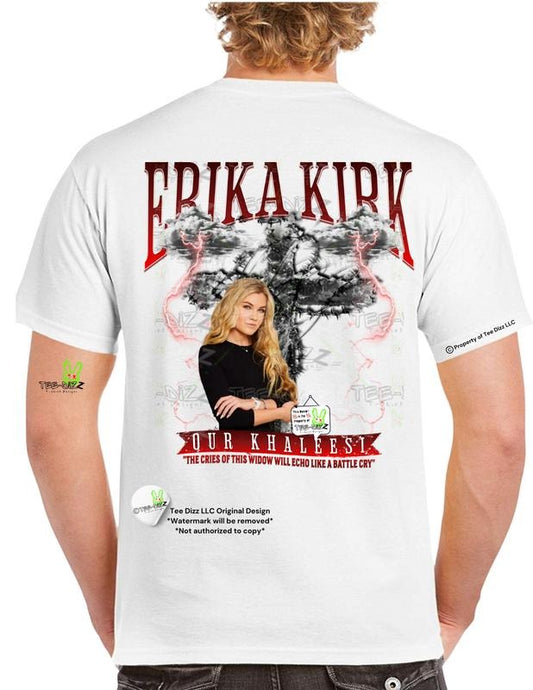 Battle Cry: Erika Kirk- We are Charlie - Unisex graphic T-shirt Hoodie, Sweatshirt | InkThreadWorks.com
