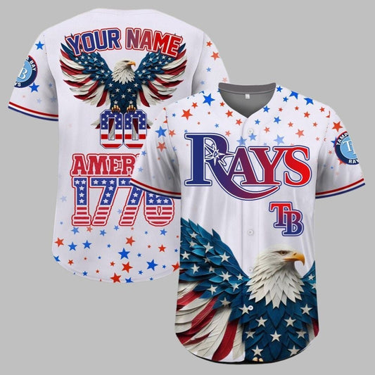 Bay Rays Independence Day Baseball Jersey 2025 - Grishko.com