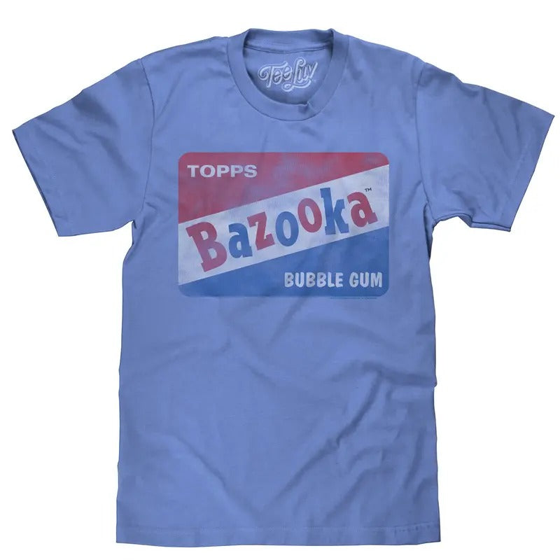 Bazooka Bubble Gum T-Shirt - Blue Hoodie, Sweatshirt | InkThreadWorks.com
