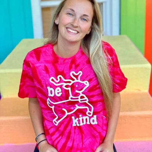 Be Kind Reindeer Tee Hoodie, Sweatshirt | InkThreadWorks.com