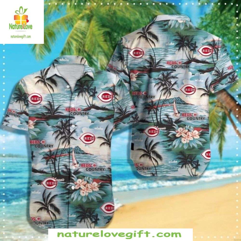 Cincinnati Reds Hawaiian Shirt Beachside Reds Serenade Stylish Baseball Apparel