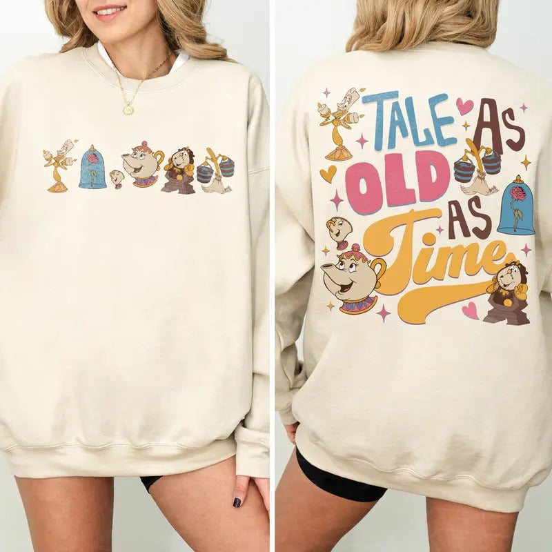 Beauty And Beast Friends Sweatshirt, Belle Princess Shirt, Tale As Old As Time Tee, WDW Magic Kingdom Hoodie