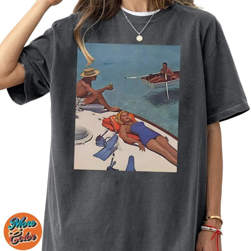 Beauty's Sea Horror Movie Shirts, Cotton Unisex T-shirt, Crew Neck, Size S- 3XL, Menswear Top, Womenswear Top Underwear Streetwear