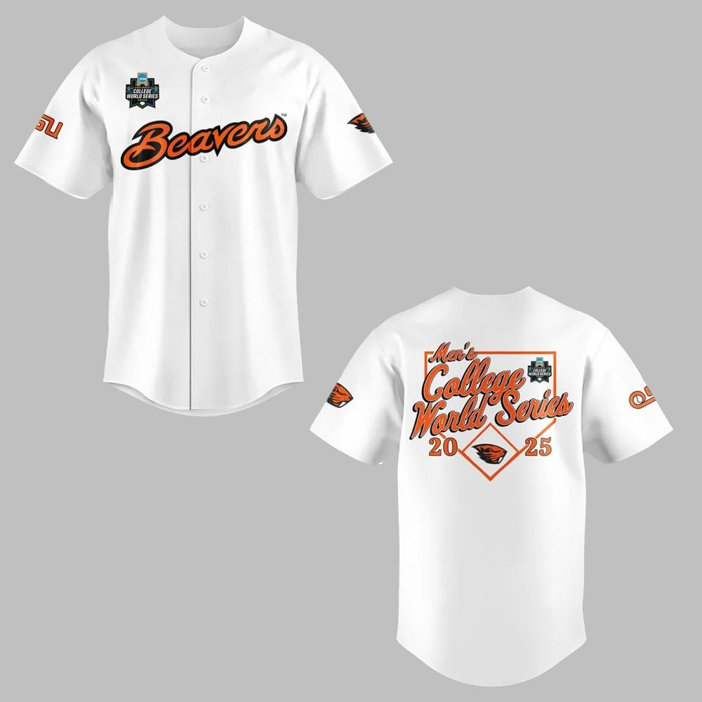 Beavers Baseball Men's College World Series 2025 Jersey - Grishko.com