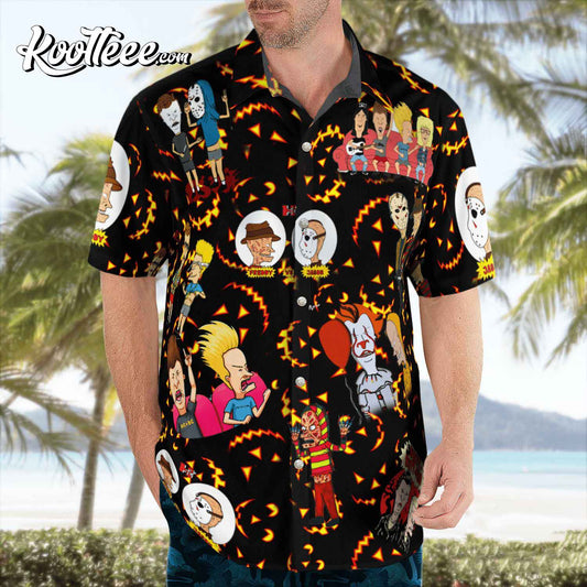 Beavis And Butt-Head Halloween Hawaiian Shirt