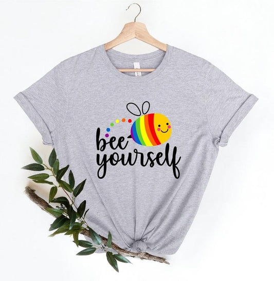 Bee Yourself Shirt, Pride Shirt, Pride Month Shirt, Gay Pride LGBT Shirt, Equality Shirt, LGBTQ Gift,Rainbow Shirt, LGBT...