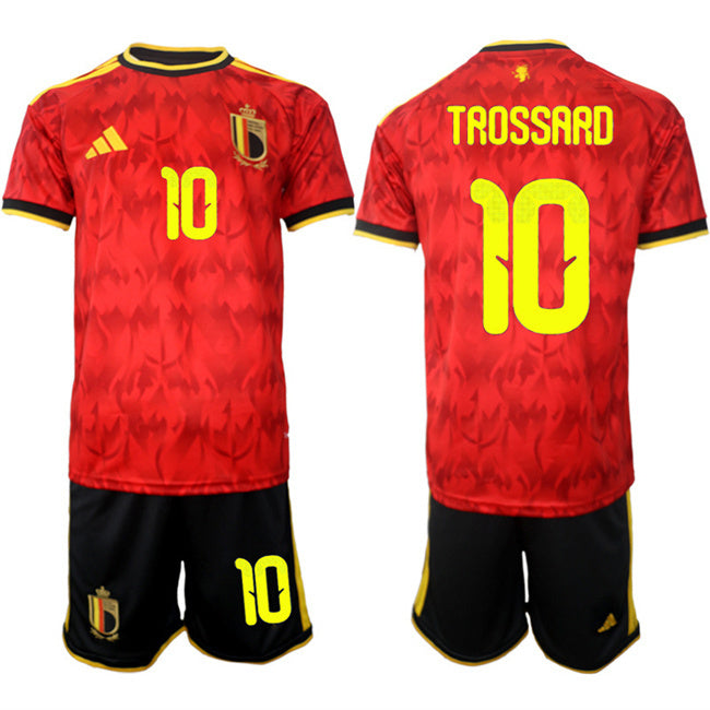 Belgium National Team #10 Leandro Trossard Red 2026 World Cup Home Soccer Jersey