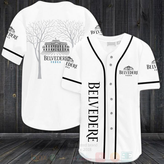 FASHION Belvedere Vodka Baseball Jerseys Botton Shirt