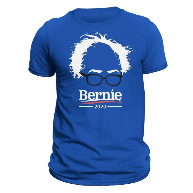 Bernie Sanders 2020 Election Hair & Glasses Men's T-Shirt Hoodie, Sweatshirt | InkThreadWorks.com