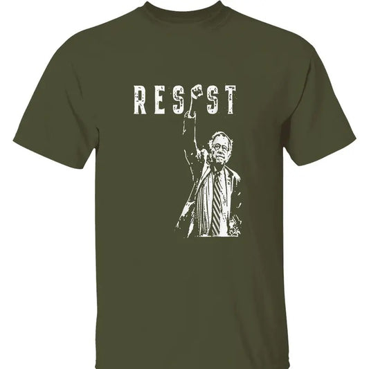 Bernie Sanders Resist T-Shirt - Political Protest Graphic Tee for Activism, Social Justice, and Resistance Movements Against Oppressive Policies