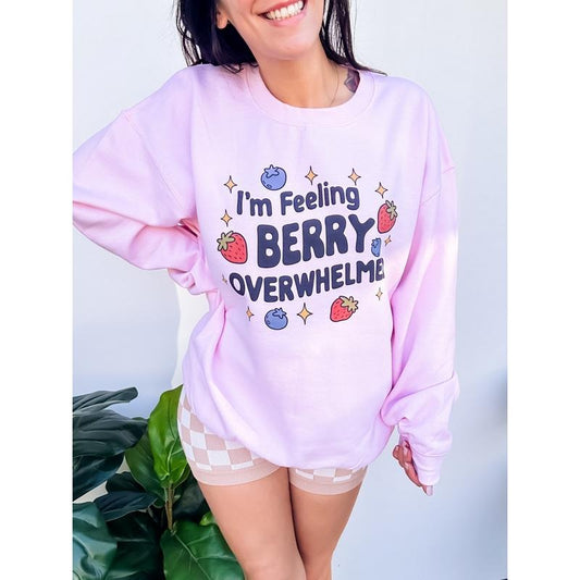 Berry Overwhelmed Graphic Top