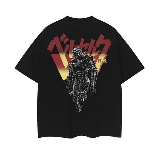 Berserk "Bloodlust Armor" Heavyweight Vintage Tee 100% Cotton OVERSIZED Anime T-shirt Menswear Top cotton shirt printed...