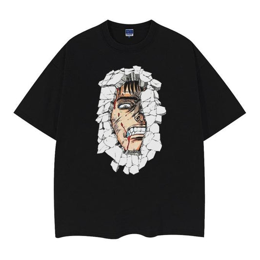 Berserk "Broken Guts" Heavyweight Vintage Tee 100% Cotton OVERSIZED Anime T-shirt Men's Casual Cotton T-Shirt Menswear...