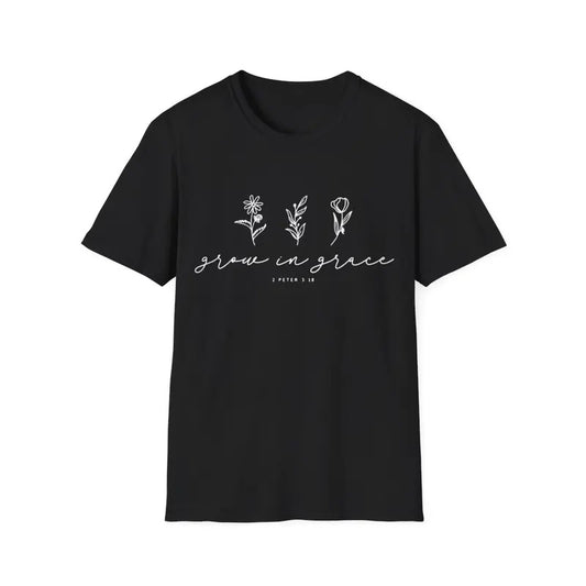 Bible verse 2 Peter 3:18, GROW IN GRACE Plant T-Shirt, Menswear Top, Womenswear Top Hoodie, Sweatshirt | InkThreadWorks.com