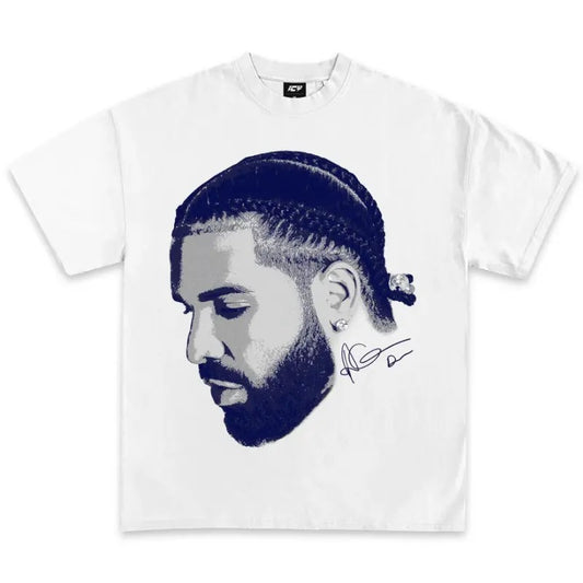 Big Face Navy Drake Shirt, Rap Concert Tee Hoodie, Sweatshirt | InkThreadWorks.com