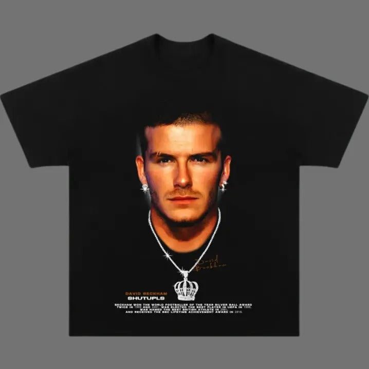 Big Head David Beckham T-Shirt, David Beckham Vintage Tee, Unisex Soccer Shirt, Sweatshirt, Graphic Tees, Menswear Womenswear Streetwear