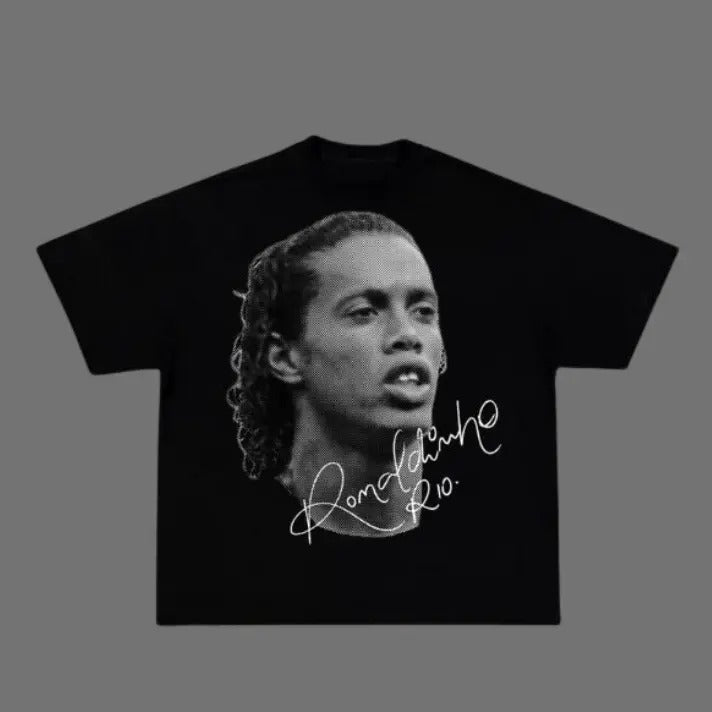 Big Head The Ronaldinho T-Shirt, Ronaldinho Vintage Tee, Unisex Soccer Shirt, Sweatshirt, Graphic Tees, Menswear Womenswear Streetwear