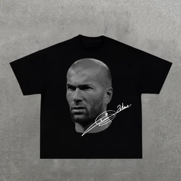 Big Head The Zidane T-Shirt, Zidane Vintage Tee, Unisex Soccer Shirt, Sweatshirt, Graphic Tees, Menswear Womenswear Streetwear