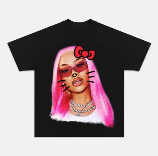 Big Latto Kitty Big Face Graphic Tee for Hip Hop Lovers Gift Fans