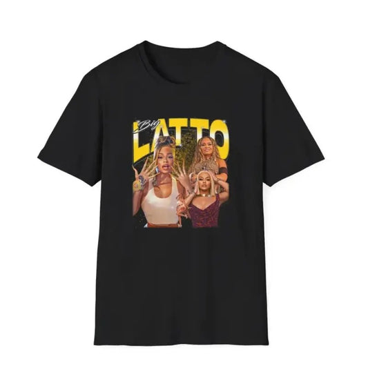 Big Latto Unisex Softstyle T-Shirt, Rapper Tee, Big Latto Tour Shirt, Concert Outfit, Music Festival Apparel, Hip Hop Fan Gift