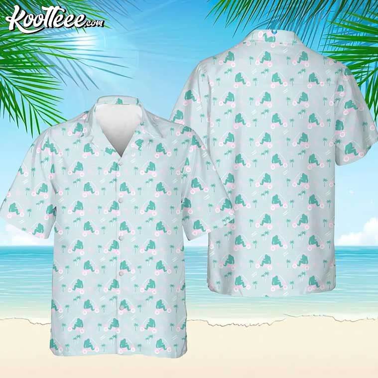 Bigfoot Funny Golf Hawaiian Shirt