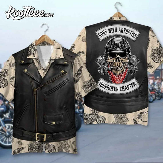 Biker Sons Of Arthritis Ibuprofen Chapter Hawaiian Shirt