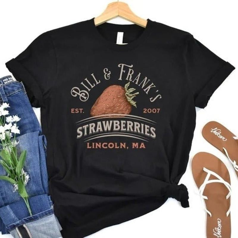 Bill and Frank Strawberry Shirt, TLOU Shirt, Strawberries Shirt, The Last Of Us Hoodie, Sweatshirt | InkThreadWorks.com