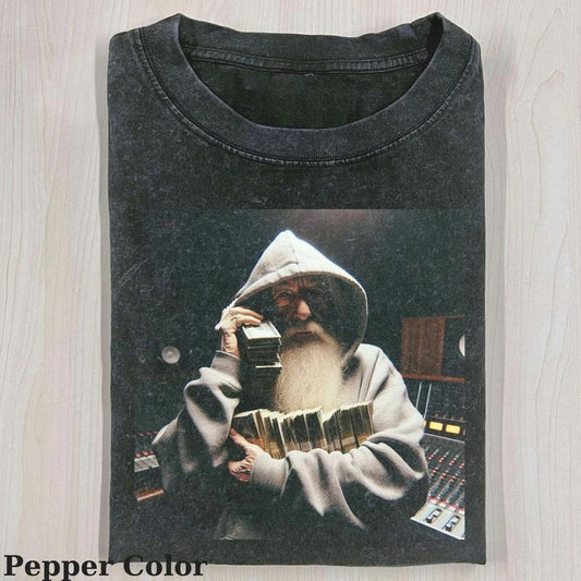 Billionaire Galdalf Cotton T-shirt, The Lord Of The Rings T-shirt, Movie Gifts For Men's Women's, Top Menswear Streetwear Crewneck Tshirt