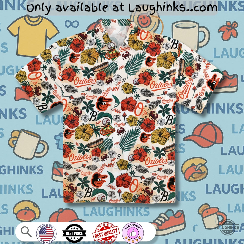 Birdland Baltimore Orioles Hawaiian Shirt Giveaway Night 2025