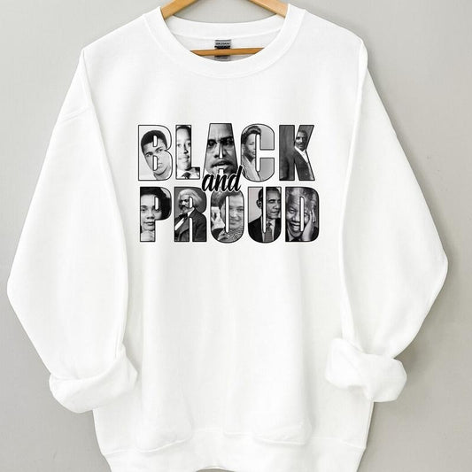 Black And Proud Unisex Hoodie, Black History Sweatshirt, Black History Month Shirt, Melanin Shirt | InkThreadWorks.com