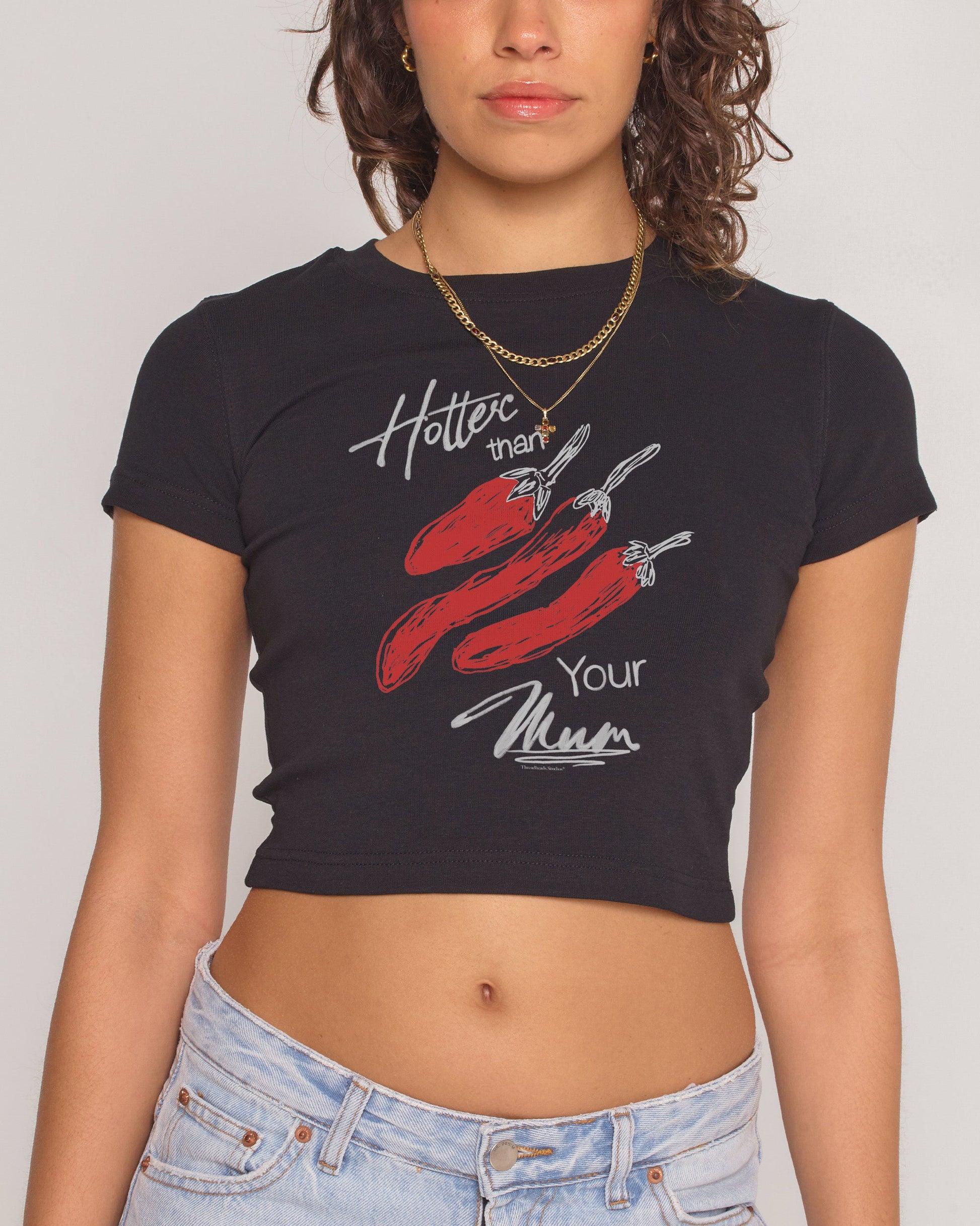 Hotter Than Your Mum Baby Tee